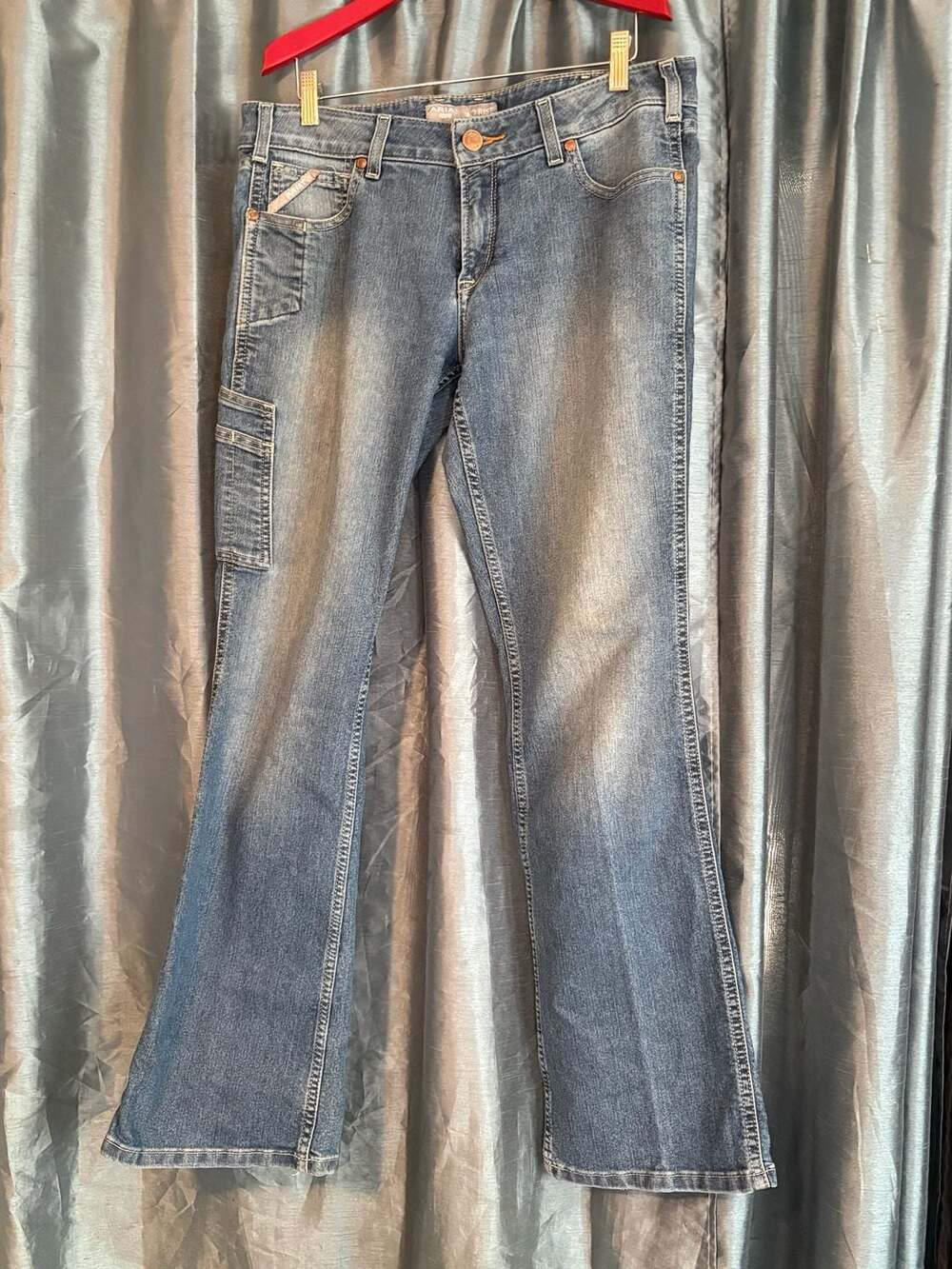 Ariat Rebar Mid Rise Bootcut Women's Cargo Denim Jeans